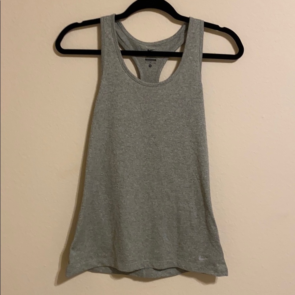 Grey Nike DriFit Racerback Athletic Tank S EUC